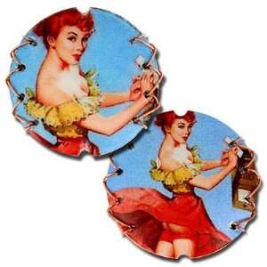 25mm Booty Girl Retro Copper Bead Arts, Crafts & Sewing