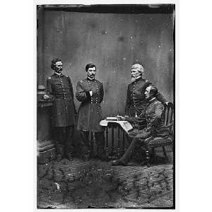   Capt. Clark,Gen. McClellan,Capt. Van Vliet,Maj. Barry
