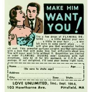  Make Him Want You, Humor Magnet, 4.25x4.75