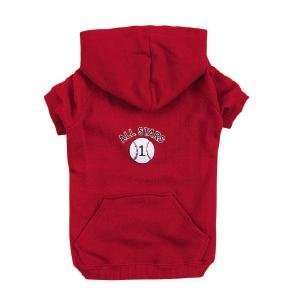   Zack & Zoey Baseball Hoodie for Dogs   Red   X Large 
