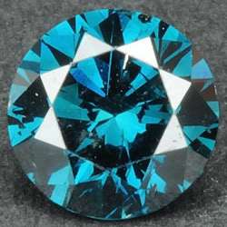   cts BEAUTIFUL CERTIFIED SI ROUND CUT SOLITAIRE BLUE LOOSE DIAMOND 1709