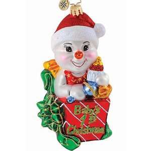  Radko Snow baby Hijinx Ornament