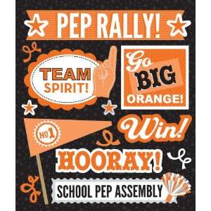  K&Company Orange Pep Rally Sticker Medley Arts, Crafts 