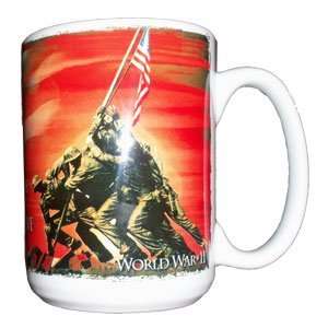  WWII USMC Memorial Coffee Mug