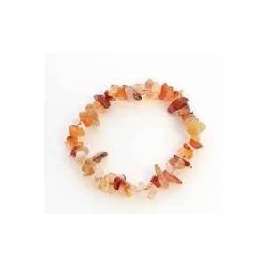  Orange Carnelian Chipped Gemstone Bracelet Everything 