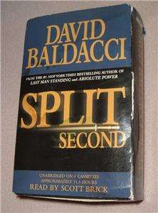 Split Second David Baldacci Unabridged Audiobook 8 Cass 9781586215835 