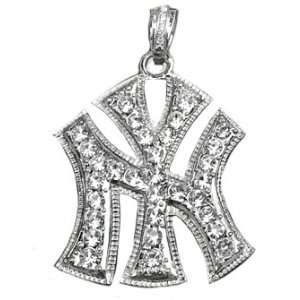  New York Yankees Iced Out Pendant w FREE Chain Everything 