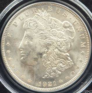 1921 Morgan Silver Dollar PCGS MS63  