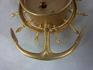 Gilt Ansonia Clock Co. Nautical Themed Clock c1910 Good Working Order 
