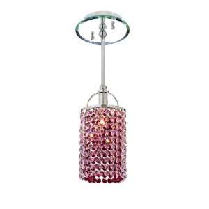  Pecaso Lighting 8322 S RO BO ST Cubix Pendant with Strass 