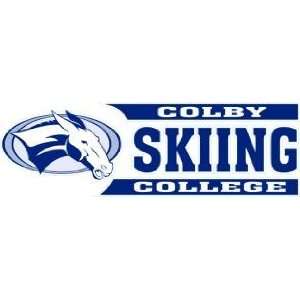  DECAL B LOGO+COLBY/SKIING/COLLEGE   8 x 2.5 Sports 