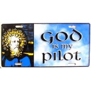  God Is My Pilot Jesus License Plate Automotive