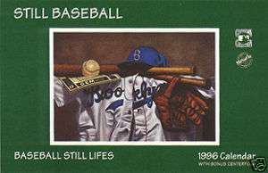 1996 Still Life Baseball Calendar gsart Bill Williams  