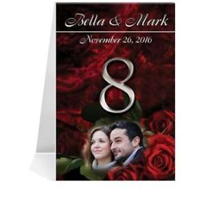  Photo Table Number Cards   Love Rose So Deep #1 Thru #49 