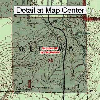  USGS Topographic Quadrangle Map   Bergland NE, Michigan 