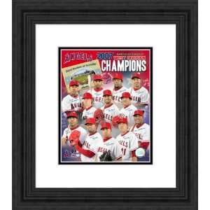  Framed 2007 AL West Champs Los Angeles Angels Photograph 