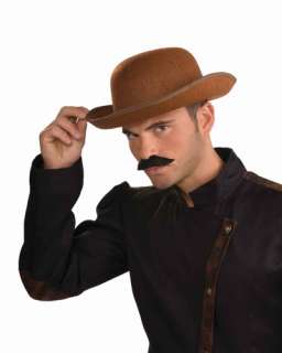 new brown derby hat steampunk costume prop  