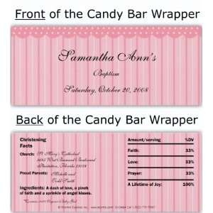  Pink Gingham Candy Wrapper Baby