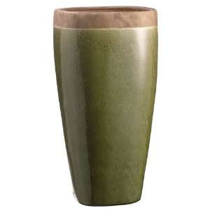  23.6hx11.4wx11.4l Ceramic Planter Green