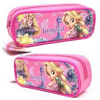   Princess Tangled Rapunzel Zippered Pencil Case / Pink Cosmetic Bag