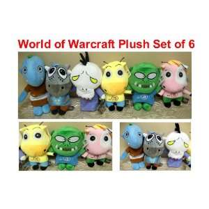 MT World of Warcraft Series Set of 6 Plush Dolls Featuring Mage 