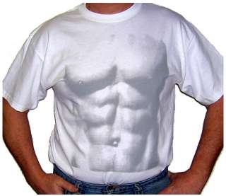 SIX PACK Muscle ABS T SHIRT Cool design Ripped ABS  NEW  