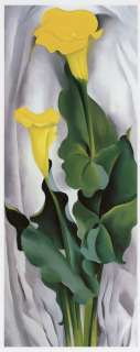 Yellow Calla Lily Flowers; Print by Georgia OKeeffe  