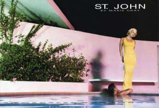 ST JOHN EVENING Single Shoulder Dress NWT $1295 US Sz 6  