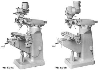 SUPERMAX Vertical Mill Operating/Parts Manual YC VA VS  