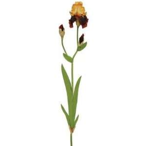  Silk Flowers Artificial 95616.GOBR Bearded Iris M. Gold 