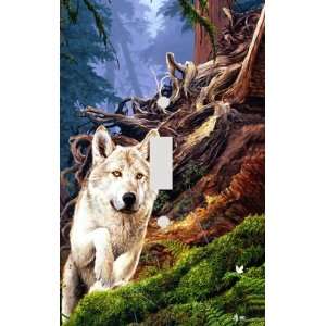  Woodland Wolf Decorative Switchplate Cover