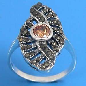   Marcasite Gemstone Ring Size 6  Arts, Crafts & Sewing