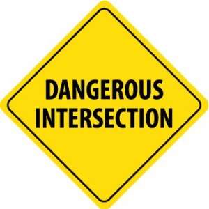 TM209J   Dangerous Intersection, 24 X 24, .080 Engineering Grade 