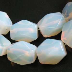  13x17mm Nugget Faceted Opalite Stone Gemstone Loose Beads 