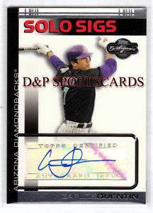 2007 Topps Co Signers Solo Sigs Auto Carlos Quentin  