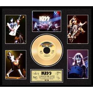  KISS Calling Dr. Love Framed Gold Record Toys & Games