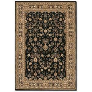 10 x 112 Chanterelle Sarouk Classic Persian Design Black Area Rug