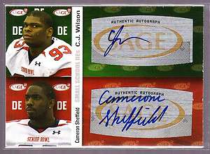   CAMERON SHEFFIELD 2010 AUTO AUTOGRAPH CHIEFS PACKERS TROY ECU ROOKIE