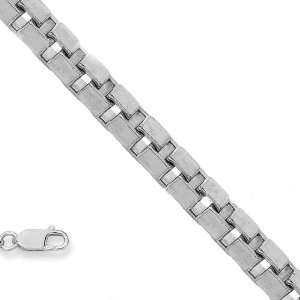  14k Solid White Gold 0.8mm Box Chain Necklace 30 Jewelry