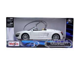   model of 2011 Audi R8 Spyder White die cast model car by Maisto