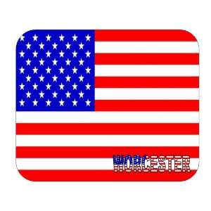  US Flag   Worcester, Massachusetts (MA) Mouse Pad 