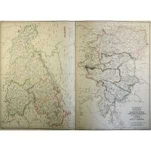 Blackie Map of Austria and Saxony (1860)