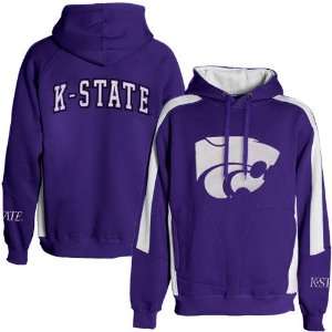  Kansas State Wildcats Purple Spiral Hoody Sweatshirt 