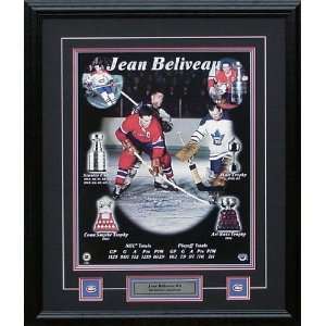  Jean Beliveau Autographed/Hand Signed Heritage Collage 16 
