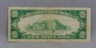 10 1929 National Currency Cleveland Federal Reserve Note  