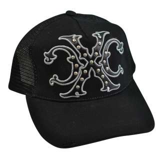 Xtreme Couture Black Adjustable Trucker Hat One Size Fits Most Black 