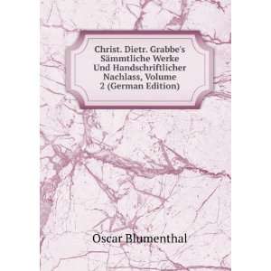   Nachlass, Volume 2 (German Edition) Oscar Blumenthal Books