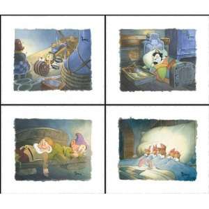   Dreams 4pc Set   Disney Fine Art Giclee by Toby Bluth