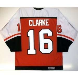  Bobby Clarke Philadelphia Flyers Ccm Jersey Orange Medium 