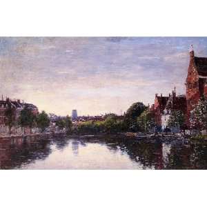   Rotterdam a Corner of the Basin, By Boudin Eugène 